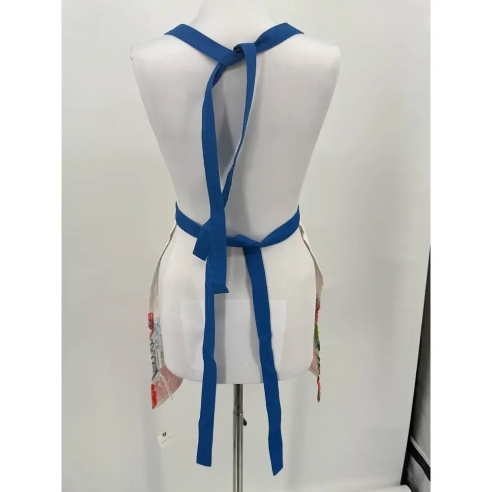 Anthropologie Gardenia Apron Twill Kitchen Baking Cooking Housewarming NEW